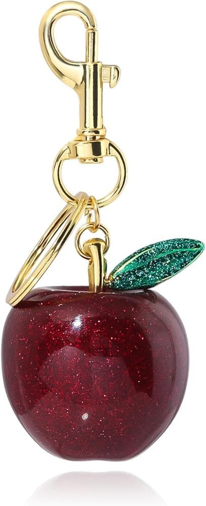 Fruit Bag Charm Keychain - Gold Key Chain, Cute Purse Handbags Accessories - Beautiful Gift for W... | Amazon (US)
