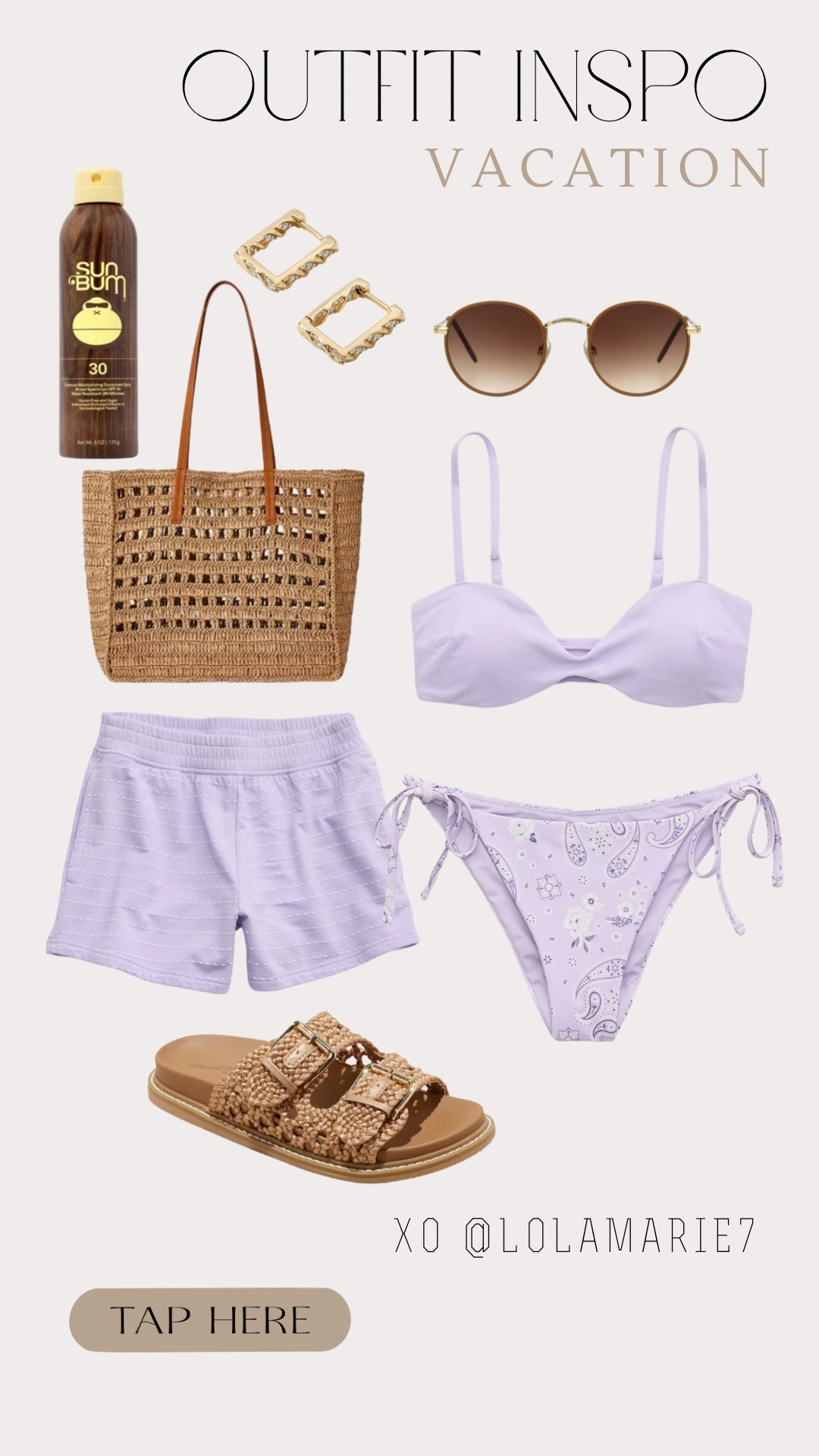 Vacation/Summer outfit inspo ☀️ Use code LOLA20  to save on earrings! 

#aerie #target #mirandafrye 

#LTKTravel #LTKSwim #LTKSeasonal