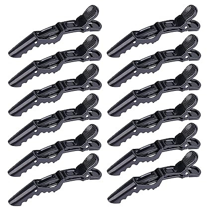 HH&LL 12pcs Hair clips for Styling – Wide Teeth & Double-Hinged Design – Alligator Styling Se... | Amazon (US)