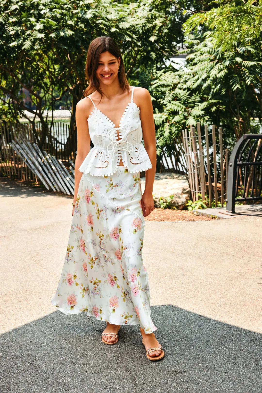 Liat Embroidery Cami Top | Rent the Runway