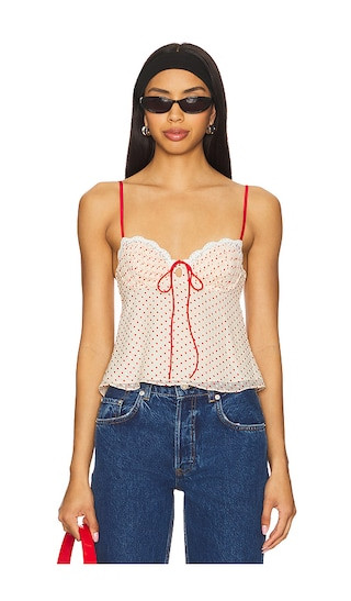 Love Dot Camisole Top in Cream | Revolve Clothing (Global)