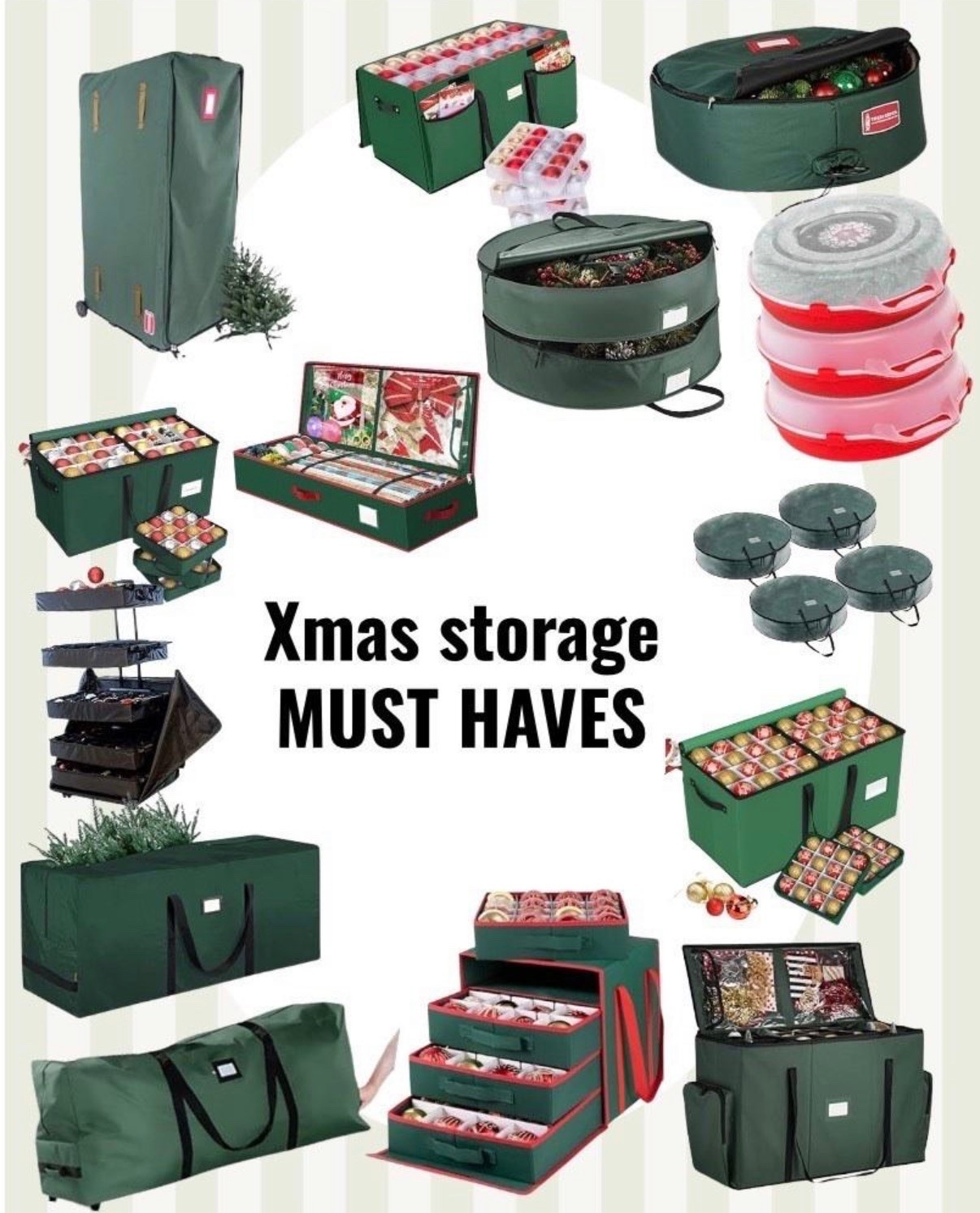 ✨ Post-Holiday Organization is a MUST! ✨

If your holiday decor is a disorganized disaster, you need these Christmas Storage Must-Haves! Seriously, these organizers are game-changers for protecting expensive ornaments, wreaths, and garlands until next year.

I linked everything I use: the massive Rolling Tree Bag (it fits my huge tree!), the stackable Ornament Storage Boxes with trays, and the genius Wreath and Garland Bags. Makes packing up fast, easy, and stress-free!

post holiday sales, after christmas shopping, christmas organization, holiday storage, christmas decor storage, decluttering, new year organization, january organization, organizing must haves, storage solutions, LTK home finds, LTK organization, christmas tree storage bag, rolling tree bag, ornament storage boxes, stackable ornament bins, wreath storage, garland storage bag, holiday lights storage, storage container deals, seasonal decor storage, green storage bags, under bed storage