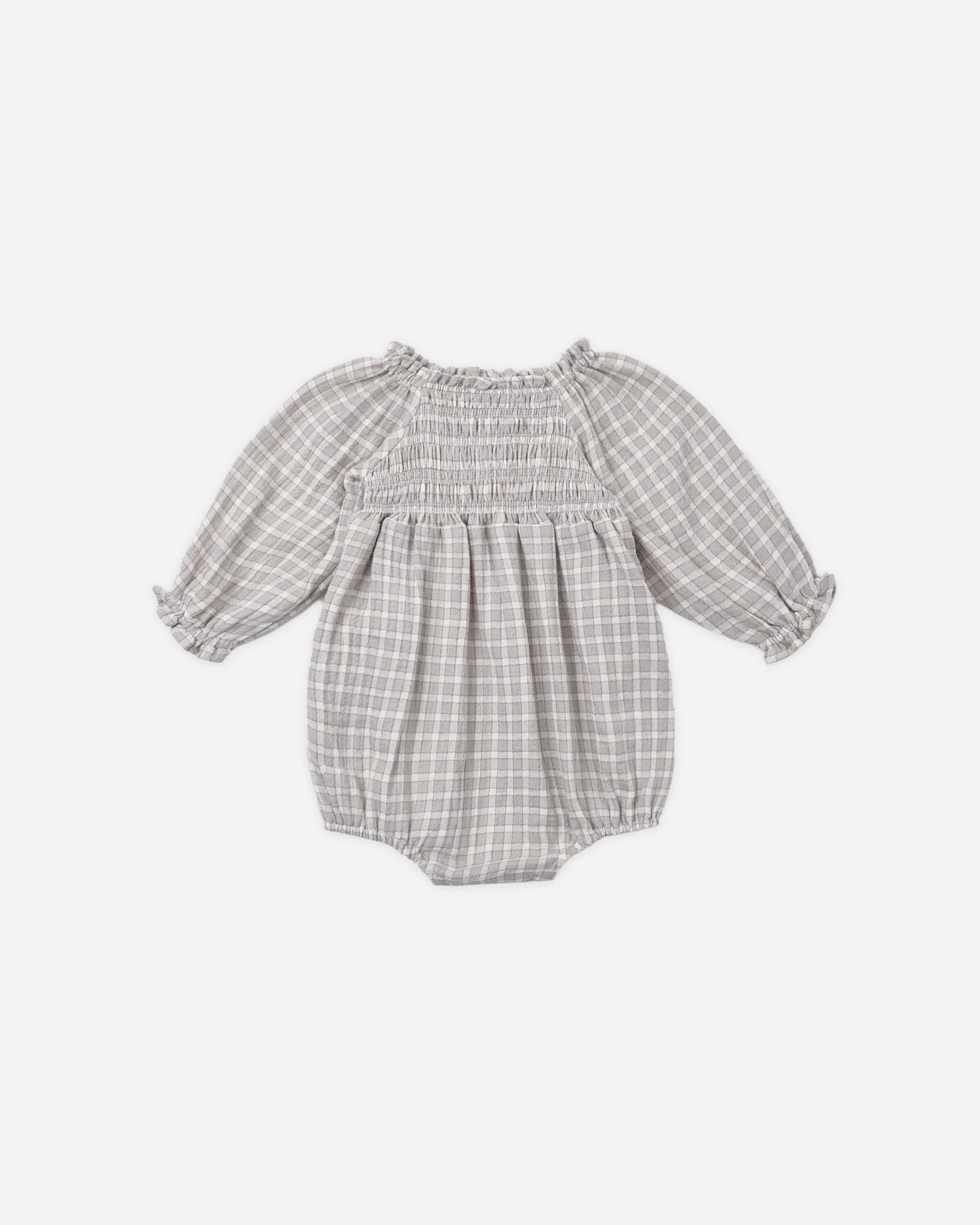 Eden Romper Blue Gingham | Rylee + Cru