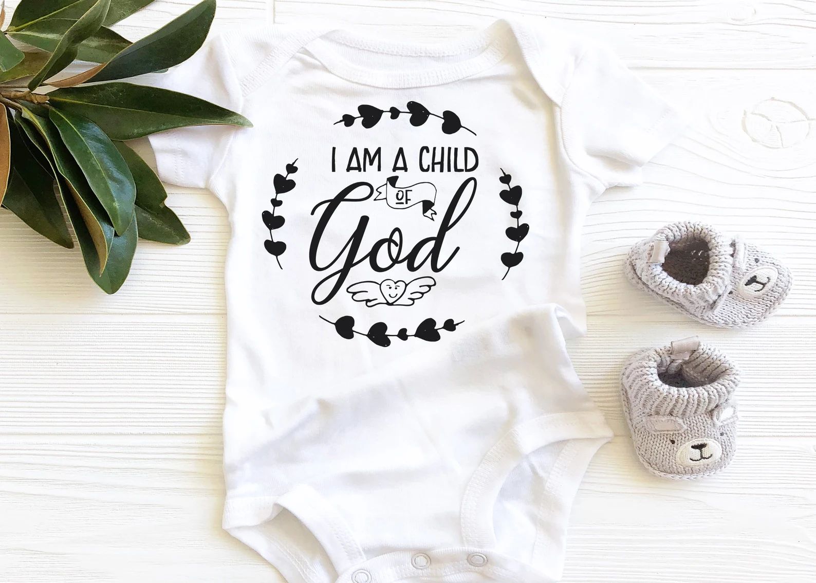 I am a child of God Baby Bodysuit Christian unisex Baby Religious Baby ONESIE® AA110 | Etsy (US)