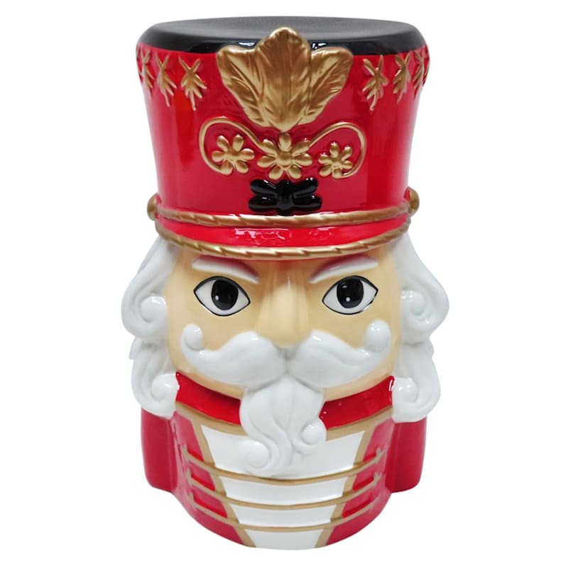 Classic Christmas Red Soldier Cookie Jar | At Home