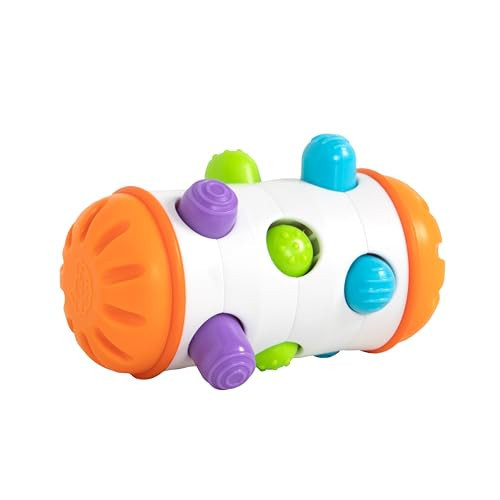 Fat Brain Toys Rolio- Sensory Toys for Babies 6 Months+, Tummy Time Rattle | Amazon (US)