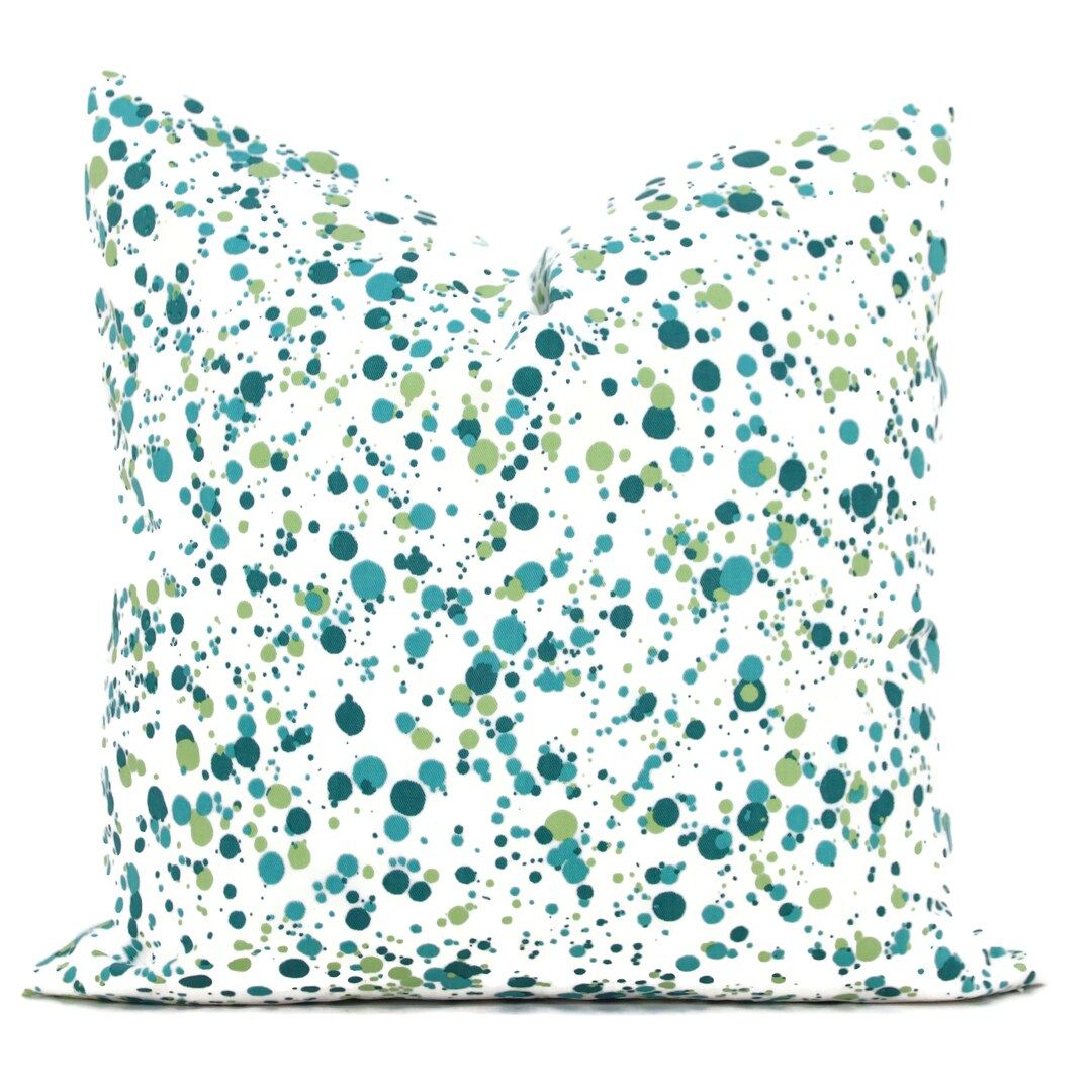 Scalamandre Green Splatter Decorative Pillow Cover 18x18 - Etsy | Etsy (US)