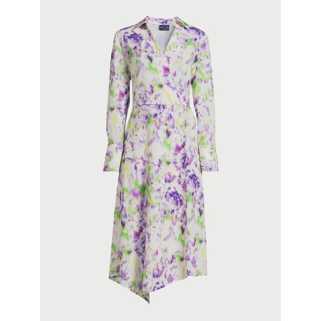 Scoop Women’s Shirtdress with Faux Wrap Front, Sizes XS-XXL - Walmart.com | Walmart (US)