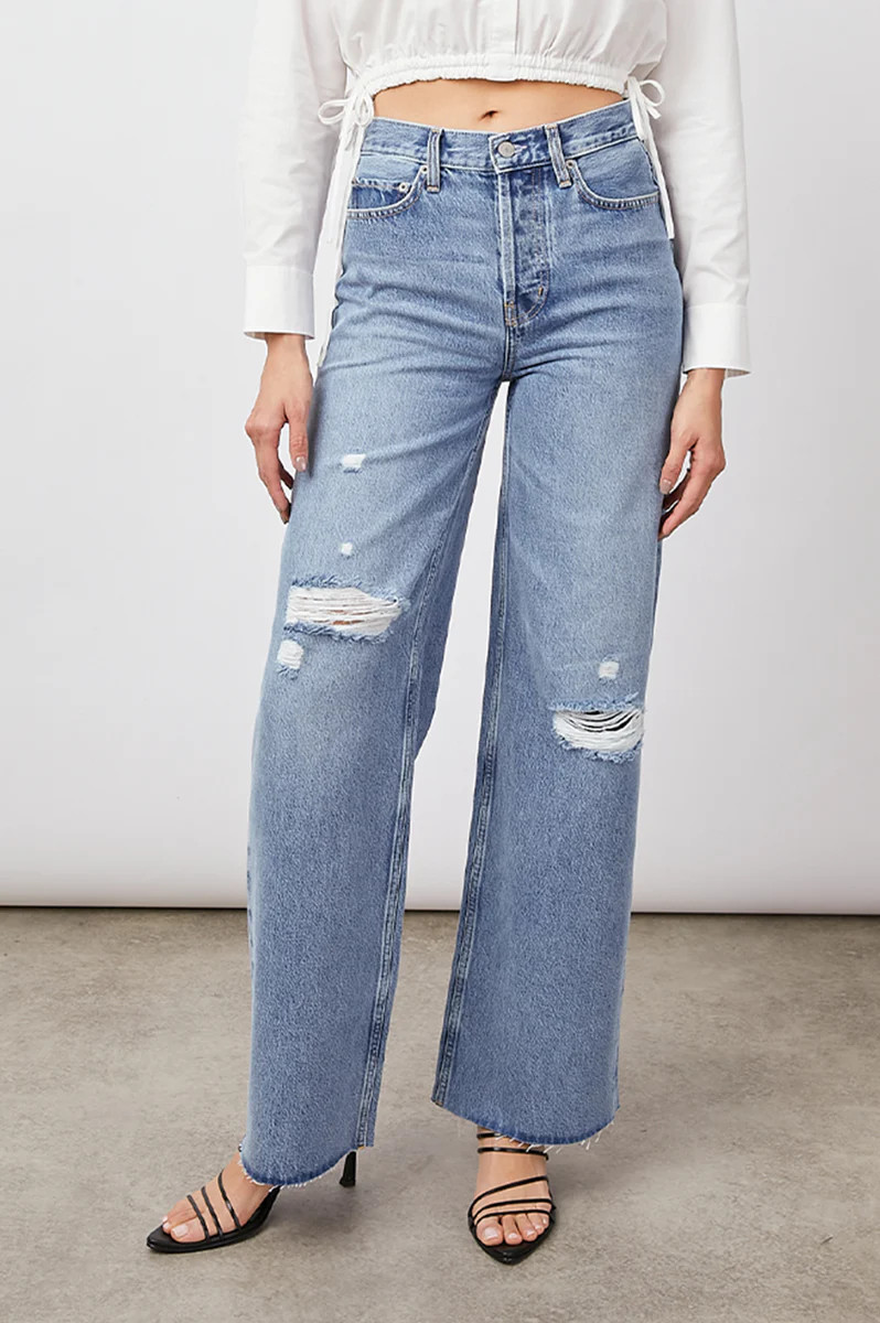 GETTY WIDE LEG - BREEZY BLUE DISTRESS | Rails