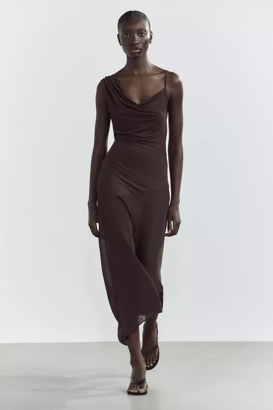 ASYMMETRIC LENGTH DRESS | Zara UK