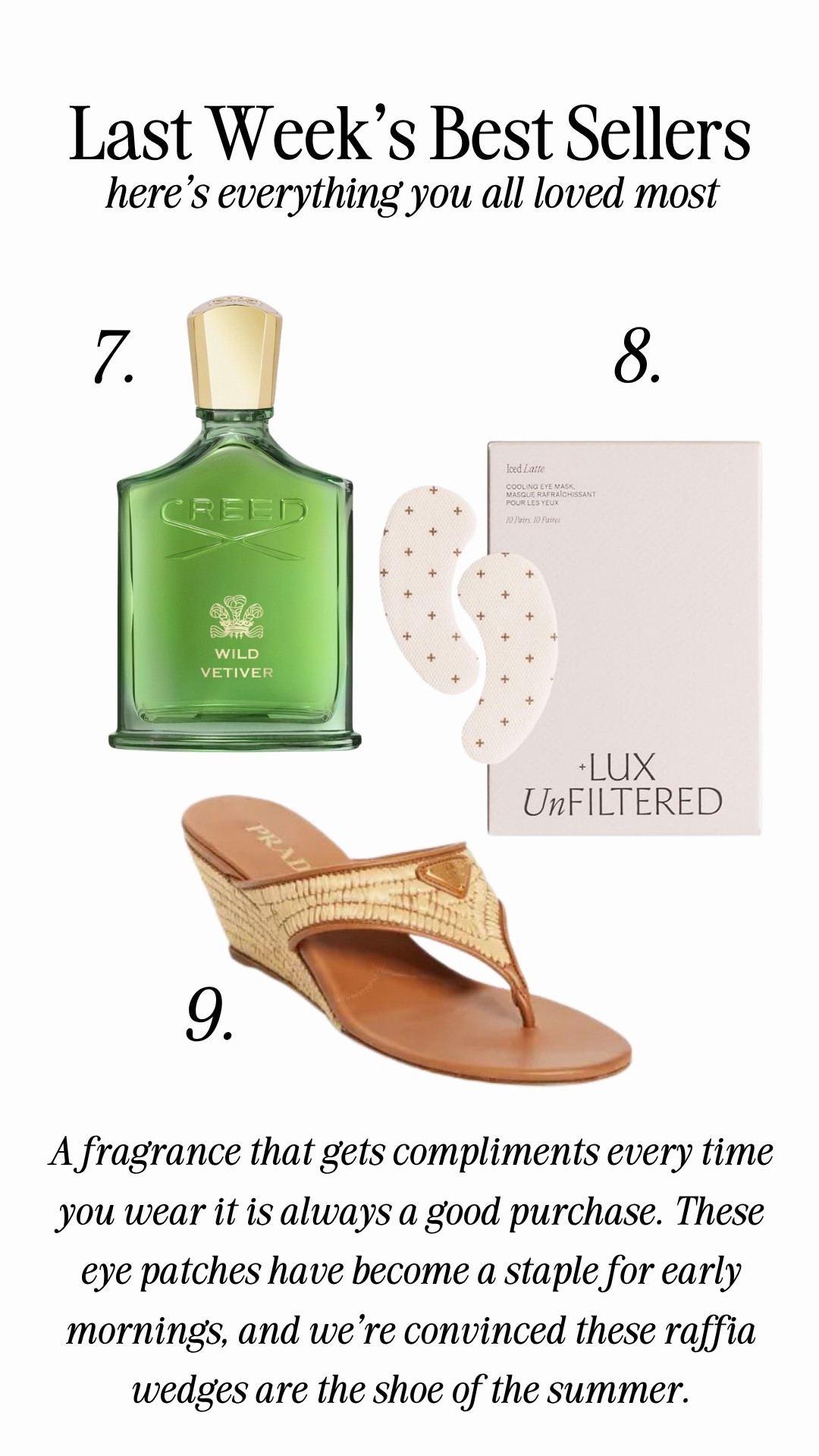 Last weeks bestsellers