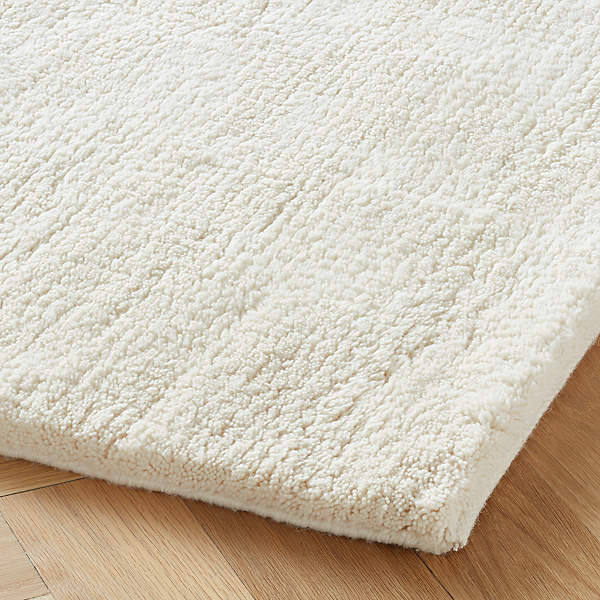 Byron Modern Charcoal Merino Wool Handknotted Area Rug 5'x8' | CB2 | CB2