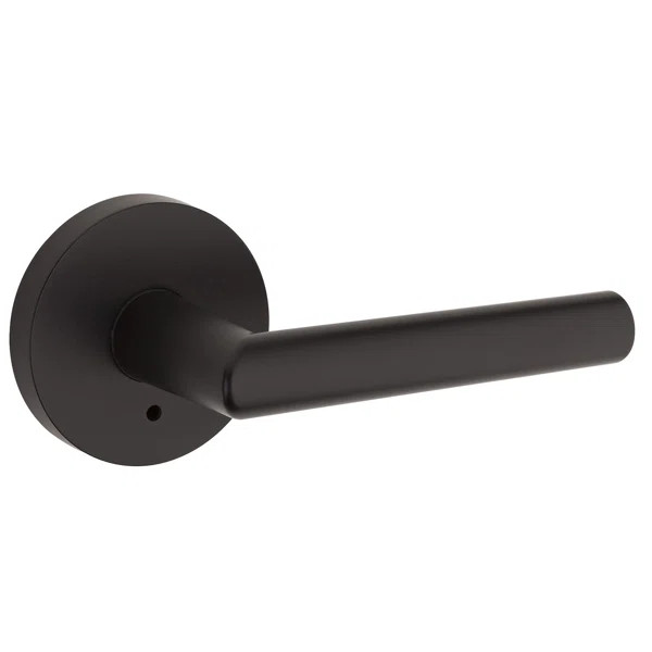 155MIL RDT 514 Milan Privacy Door Lever with Round Rosette | Wayfair North America