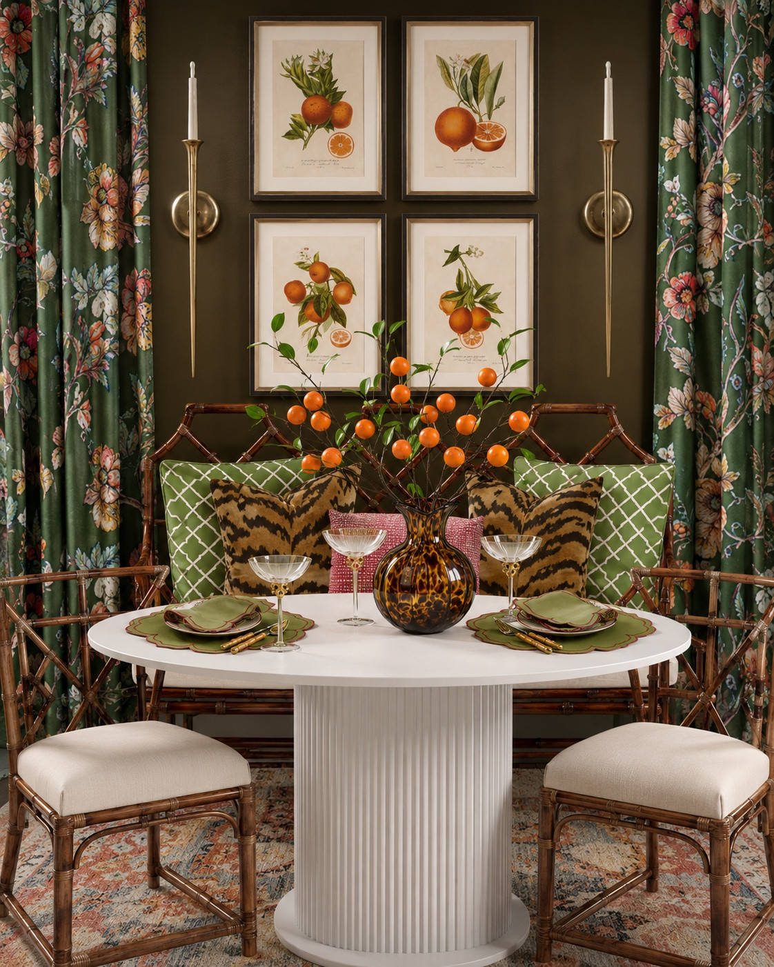POV: Your breakfast nook just became your favorite room in the house & it’s all from Amazon!🍊🌿

Moody walls, vibrant florals, rattan textures, chinoiserie-inspired details, and the sweetest citrus accents… this space feels like a little slice of Southern charm with a collected-over-time look.

I’ve linked everything to recreate this designer-inspired breakfast nook—from the floral drapes and botanical artwork to the fluted pedestal table, rattan chairs, sconces, pillows, and table decor. Whether you’re refreshing a corner of your home or starting from scratch, these finds make it easy to get the look for less.

✨ Save this for your next home project, and shop every detail through my LTK!

#LTKHome #BreakfastNook #SouthernStyle #TraditionalHome #Grandmillennial #ColorfulHome #MoodyInteriors #CollectedHome #DesignerInspired #HomeDecorFinds #InteriorInspo #AmazonHome #HomeStyling #SouthernGirlStaples

#LTKSeasonal #LTKHome #LTKmomlife