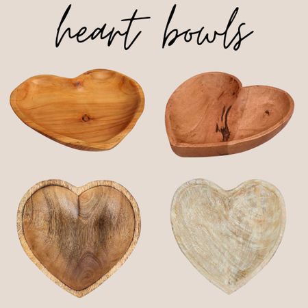 Wooded heart bowls! 
Valentine’s Day decor
Wood bowls 

#LTKhome
