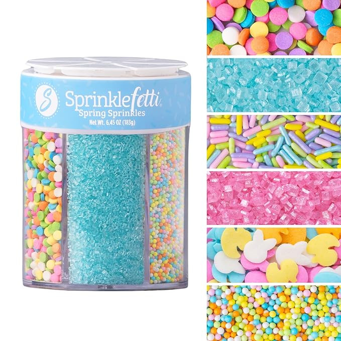 Sweets Indeed Easter Sprinkles, Spring Edible Sprinkle Mix, Heart Shapes, Jimmies, Perfect for Ca... | Amazon (US)