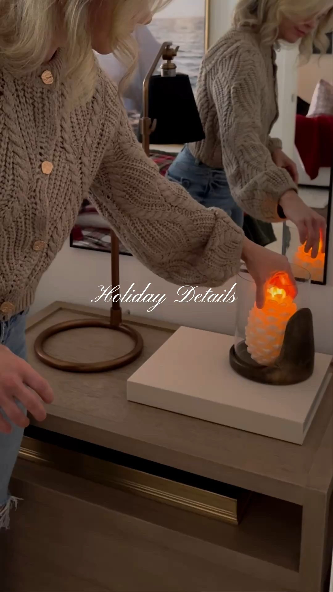 Cozy festive details using premium flameless candle🎄 save 10% at luminara with code scottsdsdaledesign10

#LTKHome #LTKStyleTip #LTKHoliday