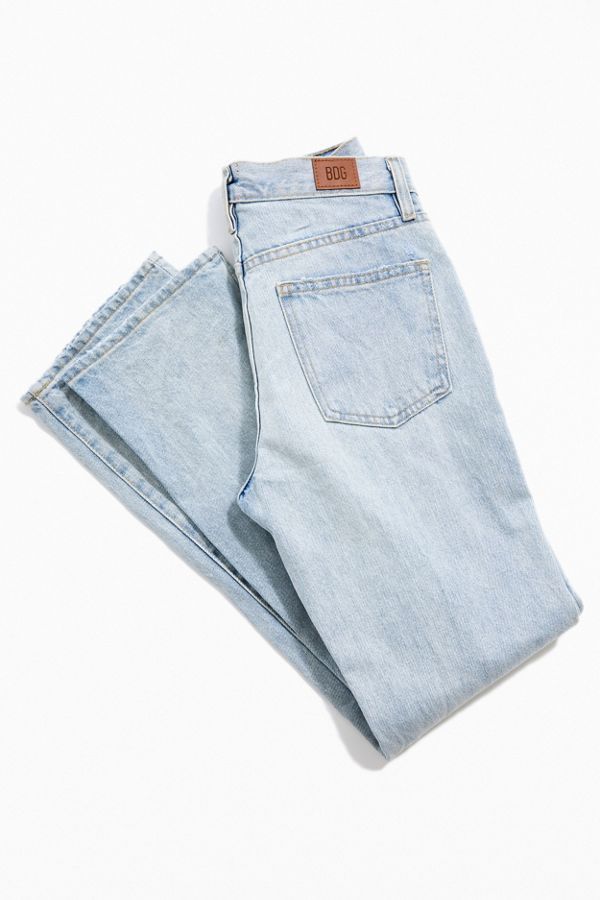 BDG Mid-Rise Bootcut Jean – Destroyed Light Wash | Urban Outfitters (US and RoW)