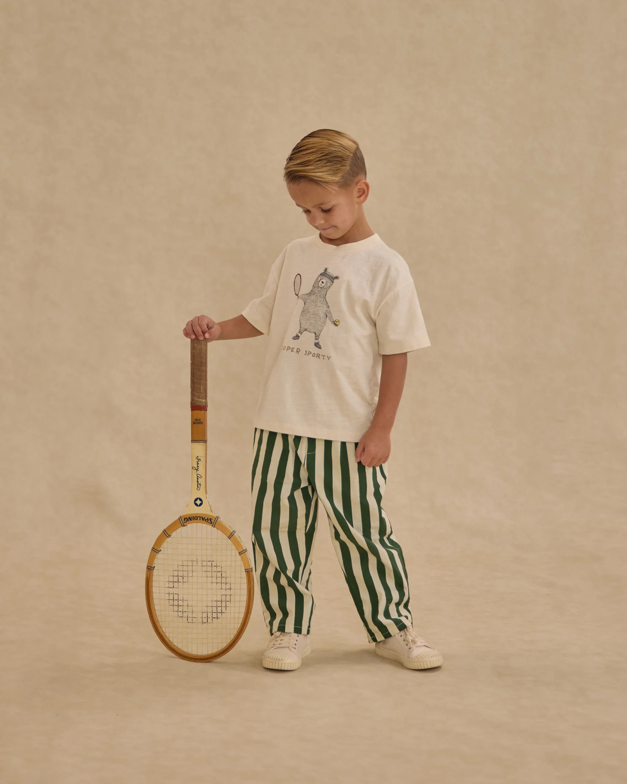 Baggy Pant || Green Stripe | Rylee + Cru