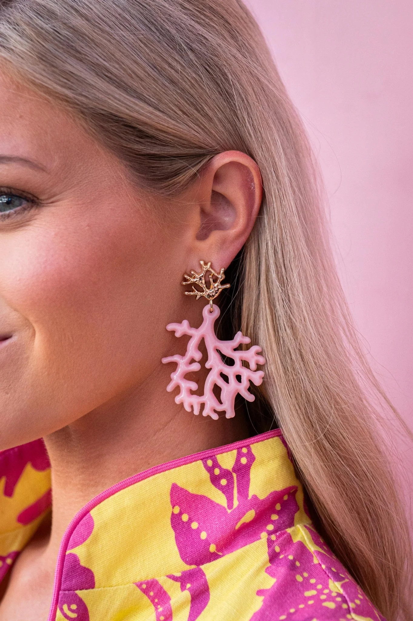 Tula - Coral Acrylic Earring | Lisi Lerch Inc