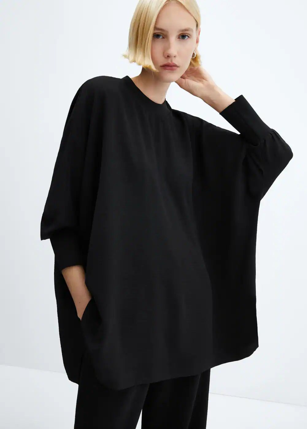 Oversize-sweatshirt mit textur -  Damen | Mango Deutschland | MANGO (DE)
