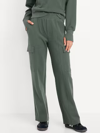 High-Waisted Dynamic Fleece Cargo Pants | Old Navy (US)