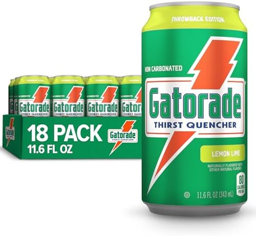 Gatorade Thirst Quencher, Lemon-Lime, 12 Fl Oz Cans (Pack of 18) | Amazon (US)