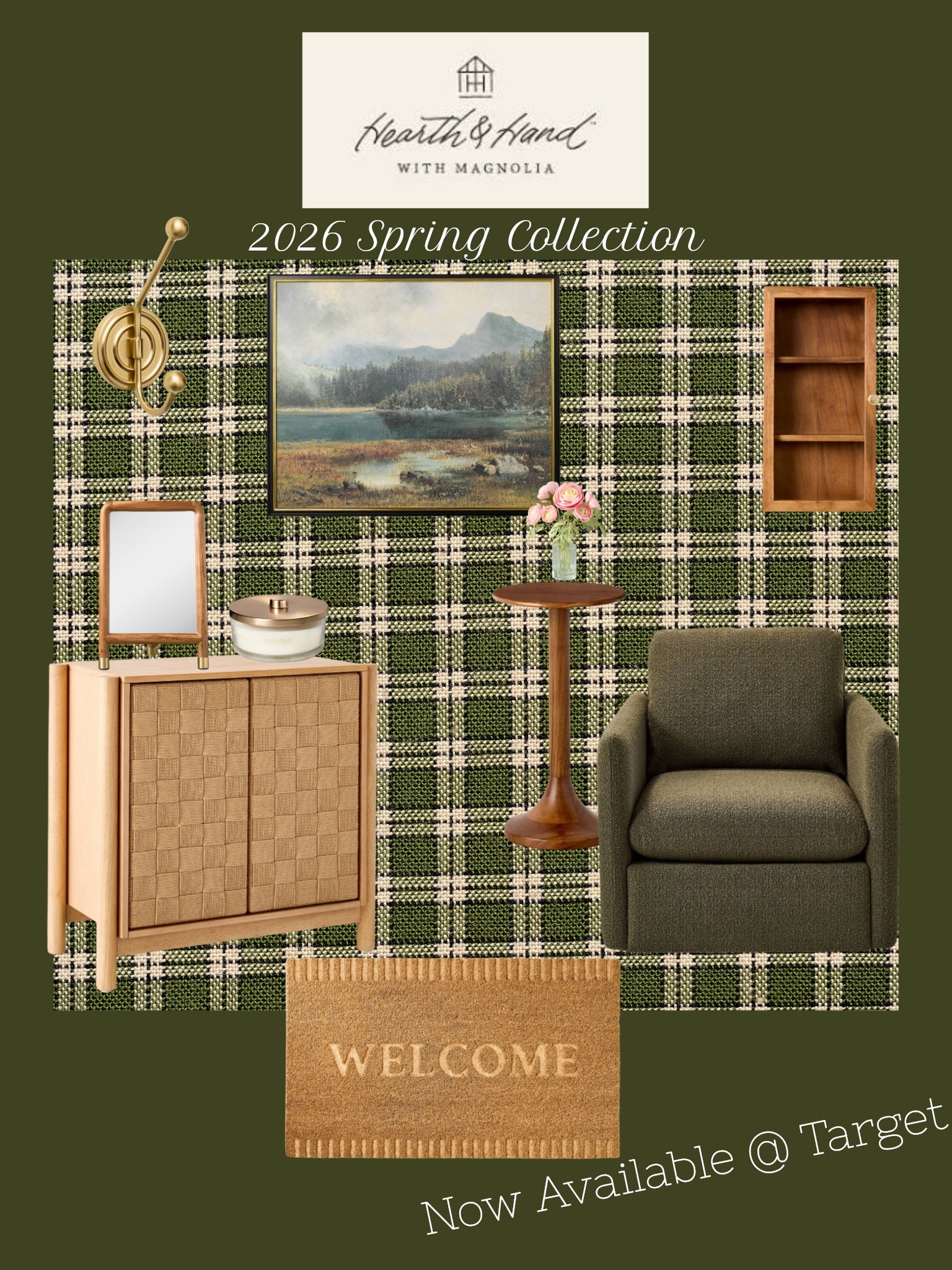 A cozy-chic entryway styled with Hearth & Hand™ at Target — from a swivel chair to the perfect welcome mat. This look blends heritage tones, soft textures, and autumn-ready accents. Shop the full collection & elevate your home this season!

#HearthAndHand #TargetStyle #LTKhome #LTKentryway #PlaidDecor #FallHomeVibes #NeutralDecor #MagnoliaHome #GreenInteriors #FallRefresh #LTKunder100 

#LTKFindsUnder100 #LTKSeasonal #LTKHome