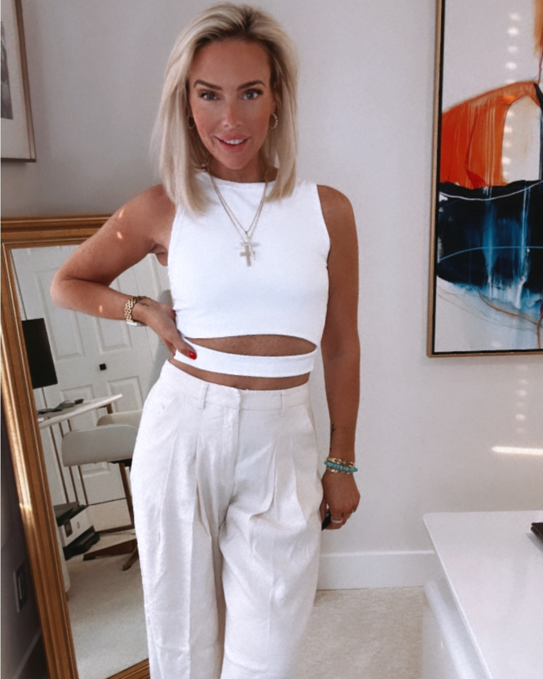 THE EFFORTLESSLY CHIC OUTFIT OF THE YEAR GOES TO….this Amazon top with these incredible pants! 

This outfit would be SO good for country concerts / any concerts / summer dress up fit!

I’m a size small in the top - runs TTS. I got a 2 in the pants and I’m sizing down to a 0! 

I’m literally obsessed with this whole fit. I can’t wait for you ladies to get in on this!!! 

Don’t forget to pair it with this incredible jewelry. 

Xoxo,
CeCe 🙏🤌🩷
#LTKSummer #LTK #summernights #summerdays #LTKFinds #LTKWideLegPants #AmazonFashion #countryconcert #concert 

#LTKStyleTip #LTKParties #LTKU #LTKFindsUnder100 #LTKBeauty #LTKFindsUnder50