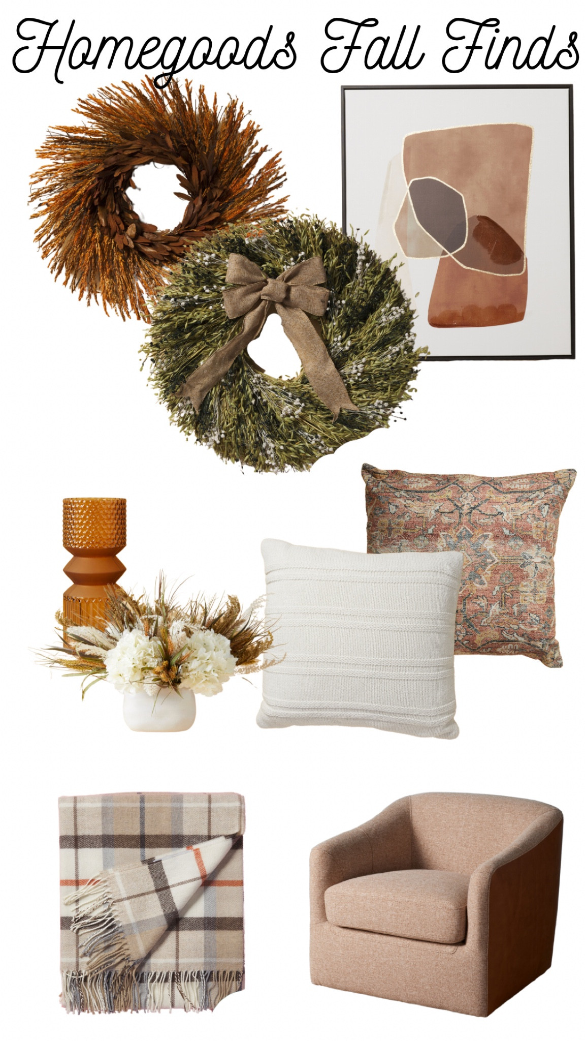 Homegoods fall finds. Home decor. Fall decor. Pillows, wreaths, florals, vases, and more 

#LTKSeasonal #LTKFind #LTKhome