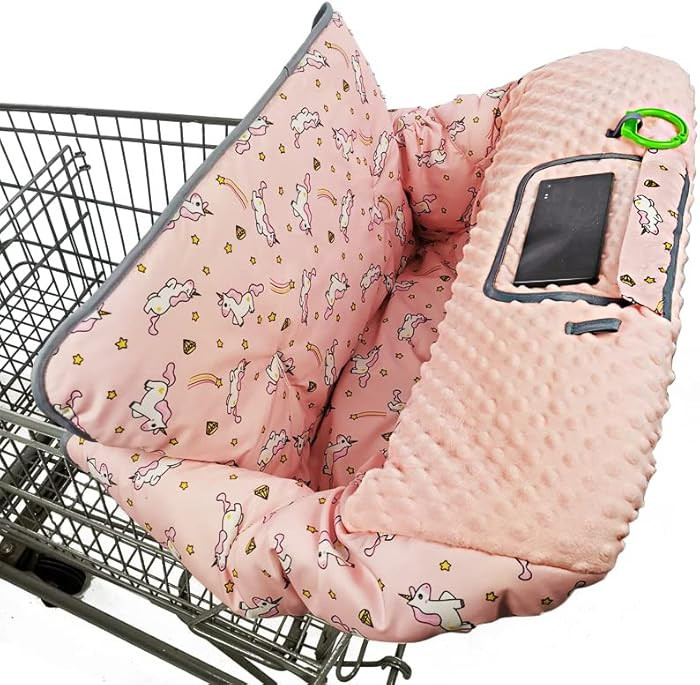 Shopping cart Cover for Babies-high Chair Cover, Dotted Minky Touching, Multi in 1 Design, 360 Fu... | Amazon (US)