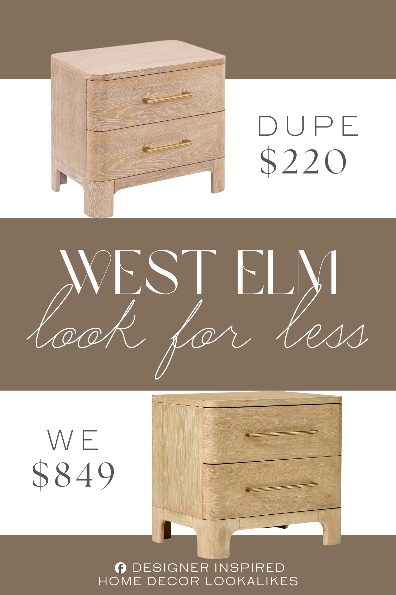 Inspired by West Elm Nightstand. Mid-Century Modern Nightstand. Contemporary Wood Nightstand. 2-Drawer Bedside Storage. Nightstand with Storage Drawers. Solid Wood Nightstand. Wooden Side Table with Drawers. Scandinavian Bedside Table.  

Home more affordable option find copy cat similar look for less budget friendly affordable cheap cheaper beautiful pretty. Clearance sale coupon code discount code promo code luxury lookalike look a like Inspo inspiration inspired by idea ideas Love like these? I share multiple every day in my FB group.
#westelminspired #nightstand #bedsidetable #bedroomstorage #modernfurniture #woodfurniture #furniturefinds #bedroominspo 

 #LTKHome