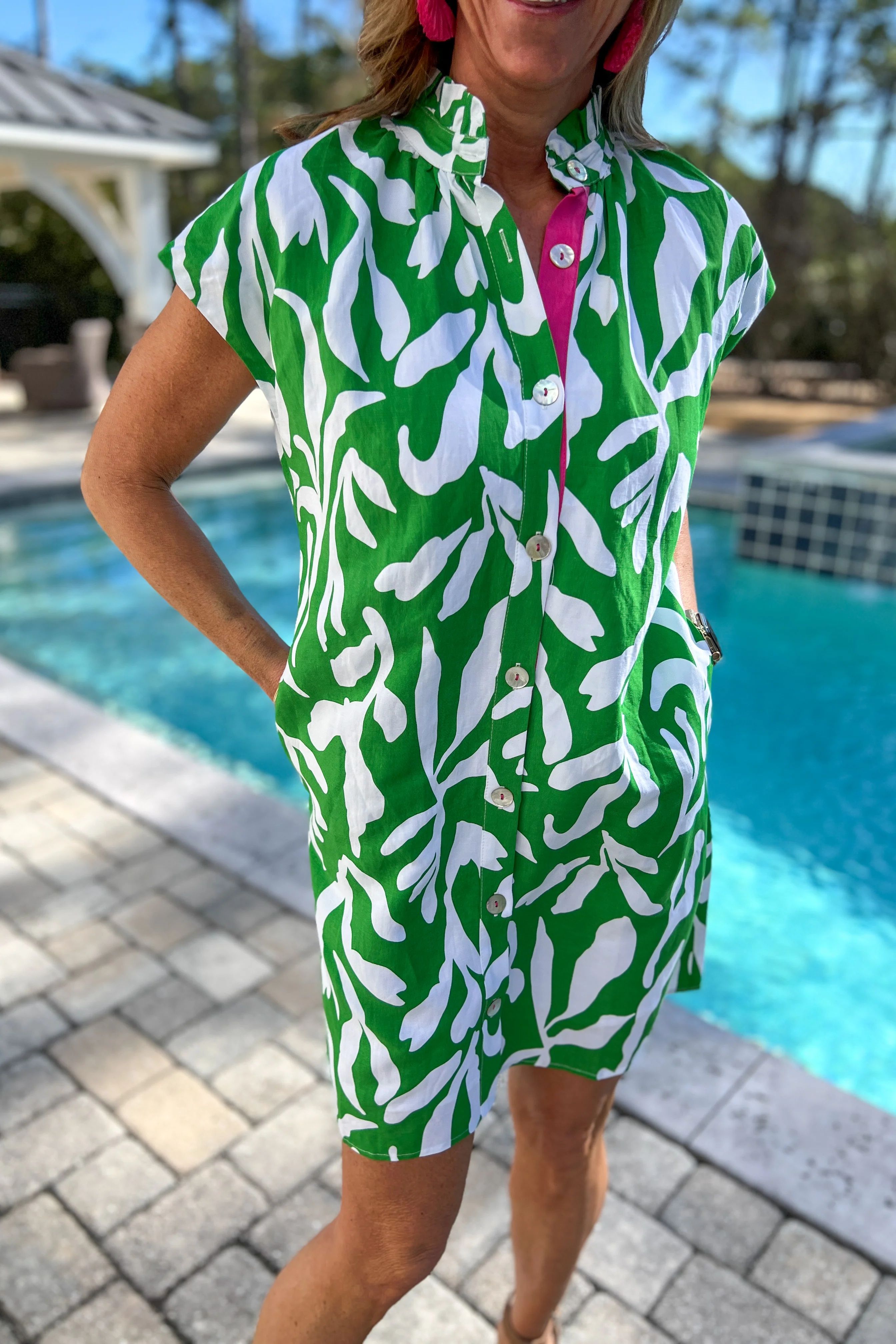 Pippin dress, green | Mimi Seabrook