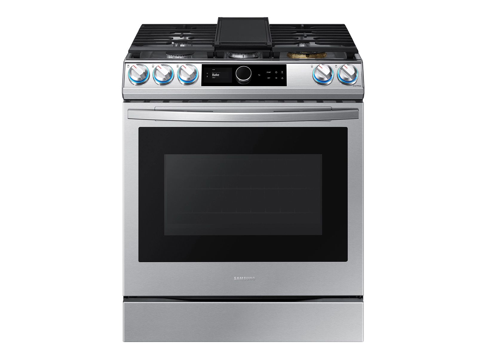 6.0 cu ft. Smart Slide-in Gas Range with Smart Dial & Air Fry in Stainless Steel | Samsung