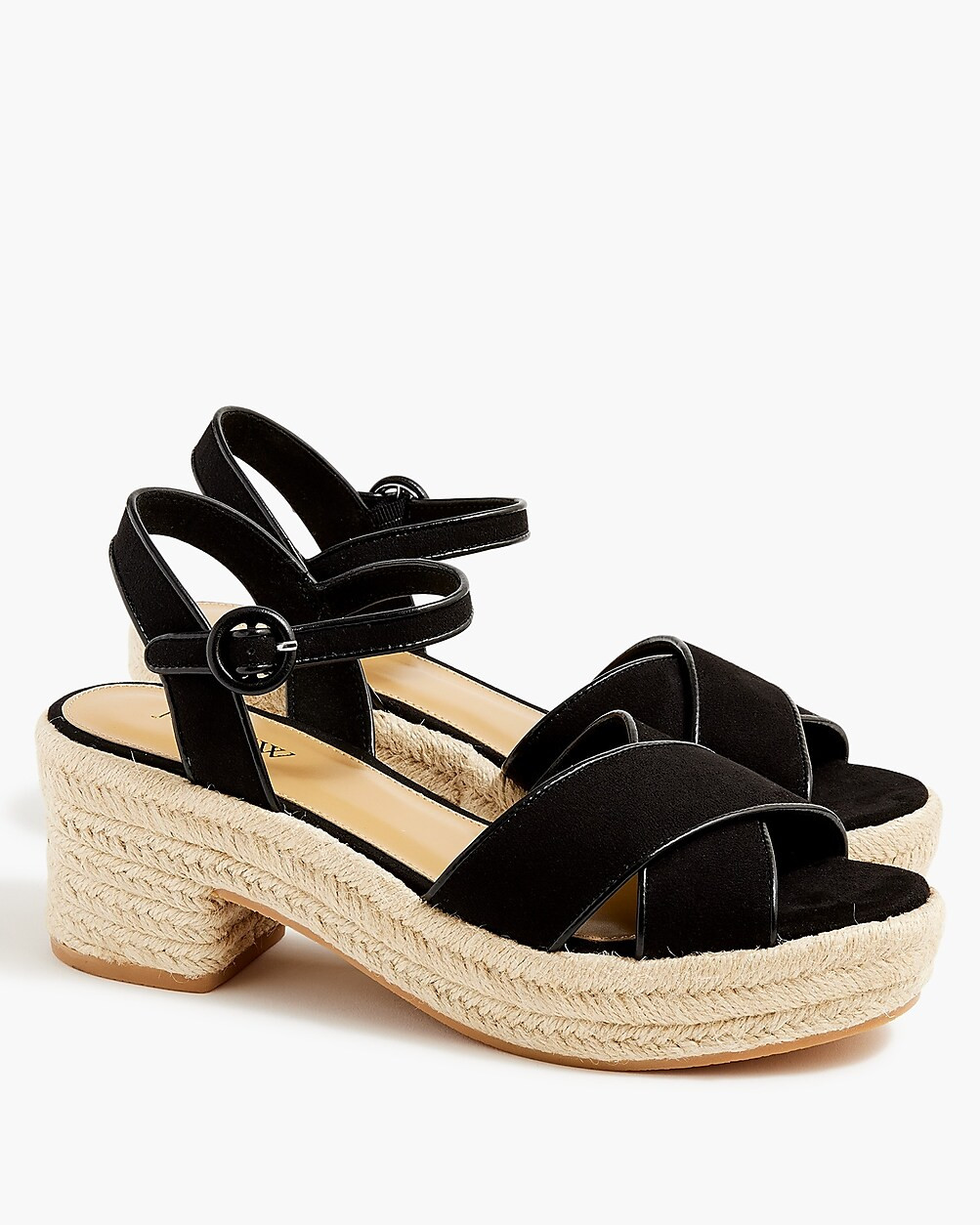Platform espadrille heeled sandals | J.Crew Factory