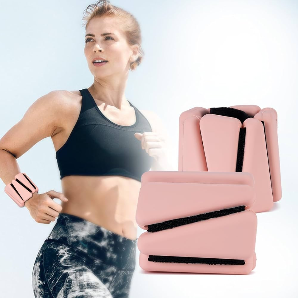 Ankle Wrist Weights for Women Adjustable Ankle Weights Set of 2 (1Lb Each) Wrist and Ankle Weight... | Amazon (US)