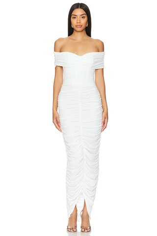 MAJORELLE Sigourney Gown in White from Revolve.com | Revolve Clothing (Global)