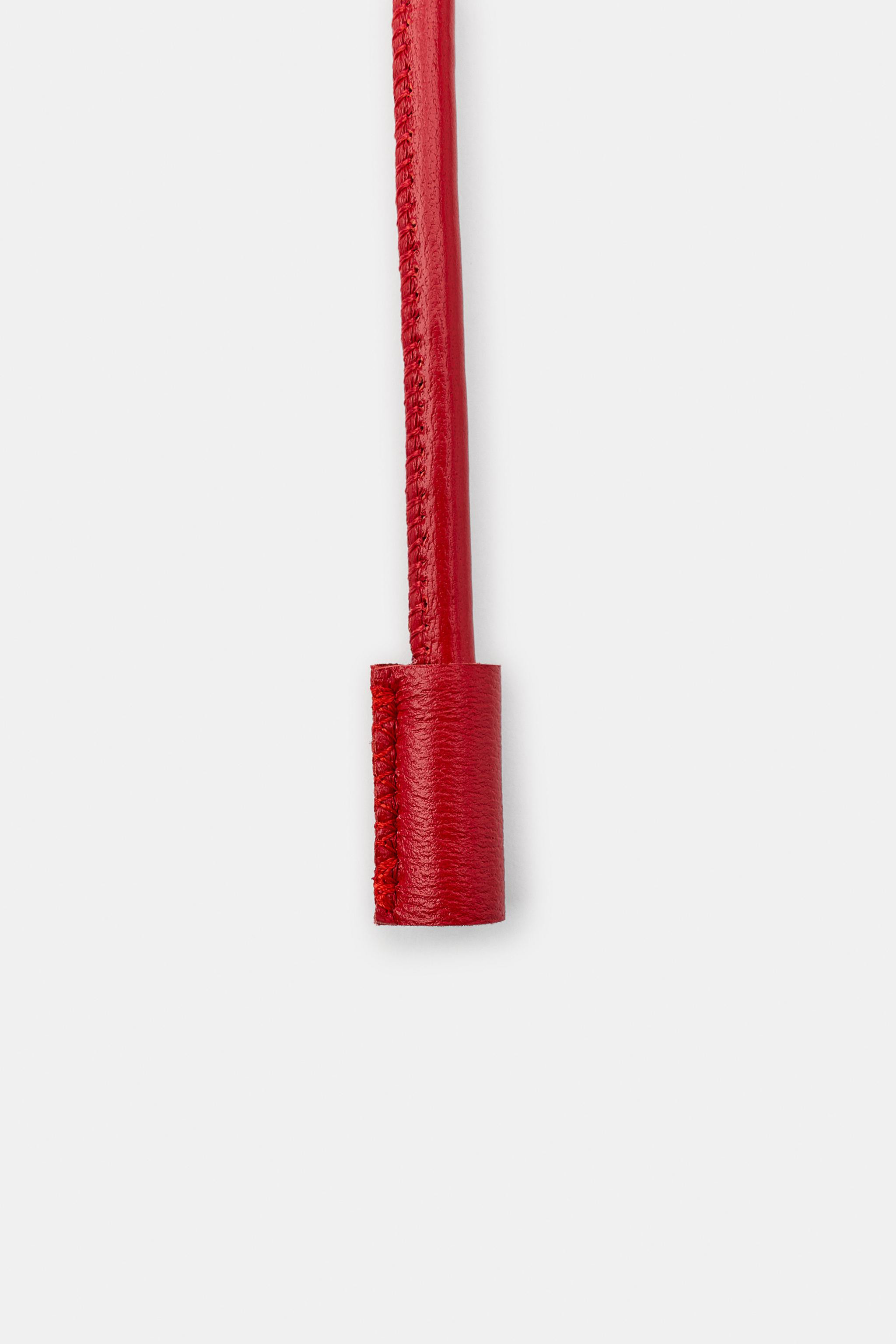 100% LEATHER CORD BELT | Zara US
