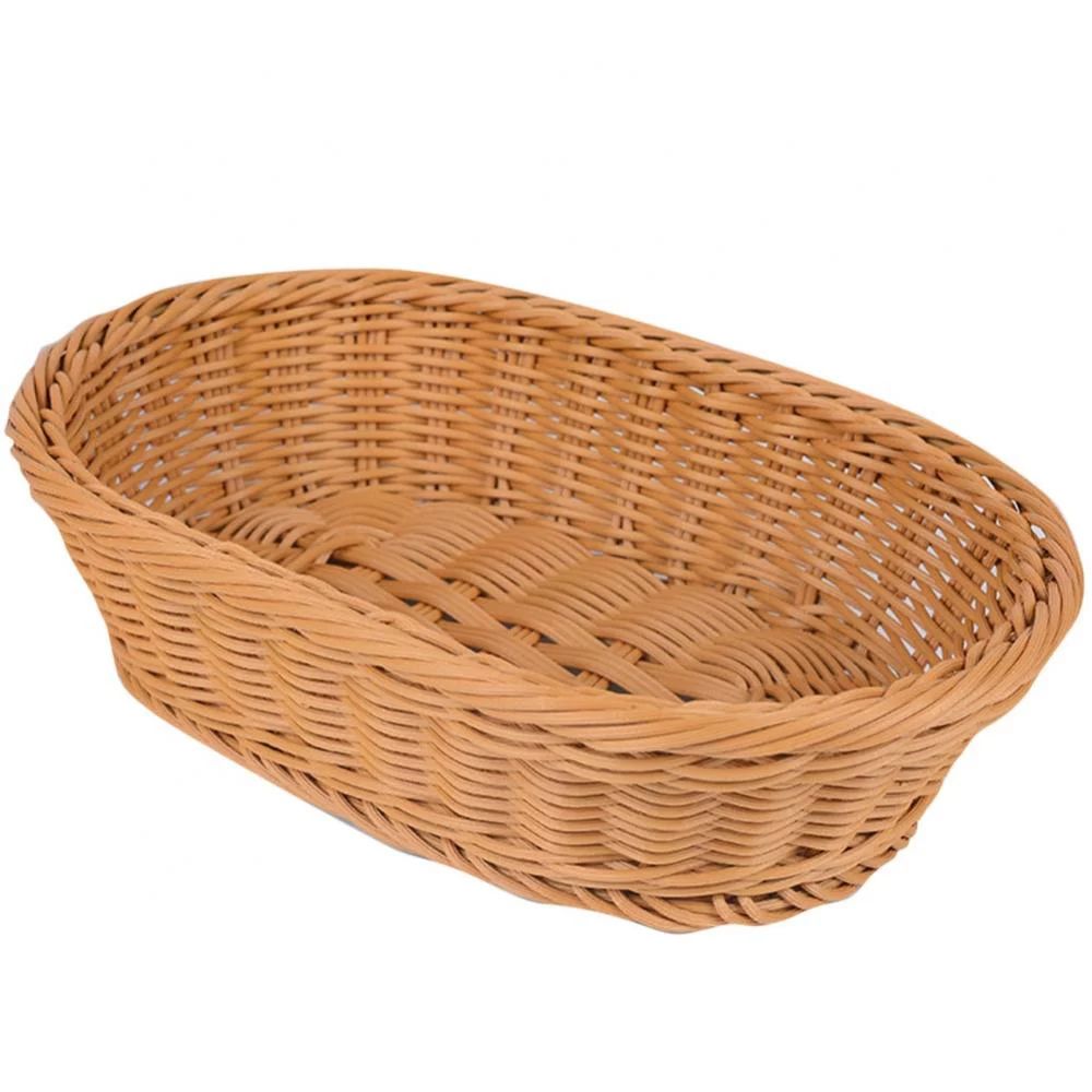 Topumt Wicker Bread Basket, Woven Tabletop Food Fruit Vegetables Serving, Restaurant Serving Bask... | Walmart (US)