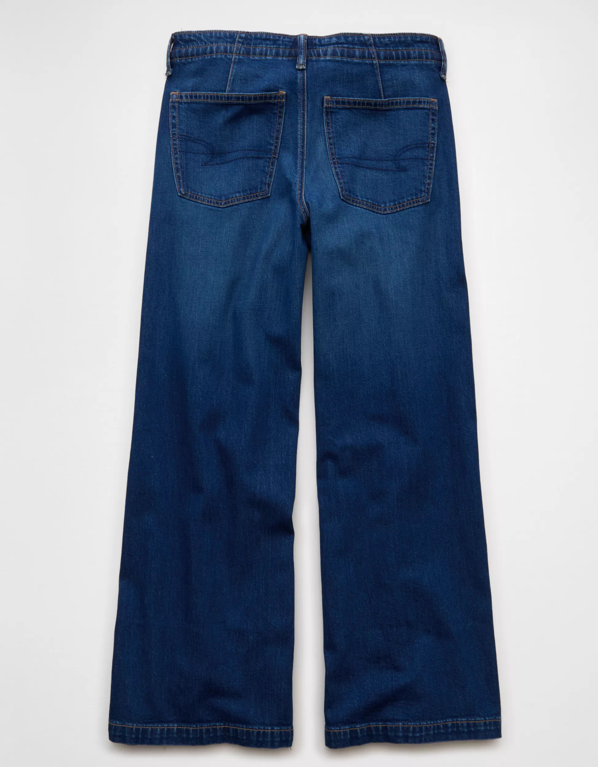AE Dreamy Drape Strigid Low-Rise Ultra Wide-Leg Jean | American Eagle Outfitters (US & CA)