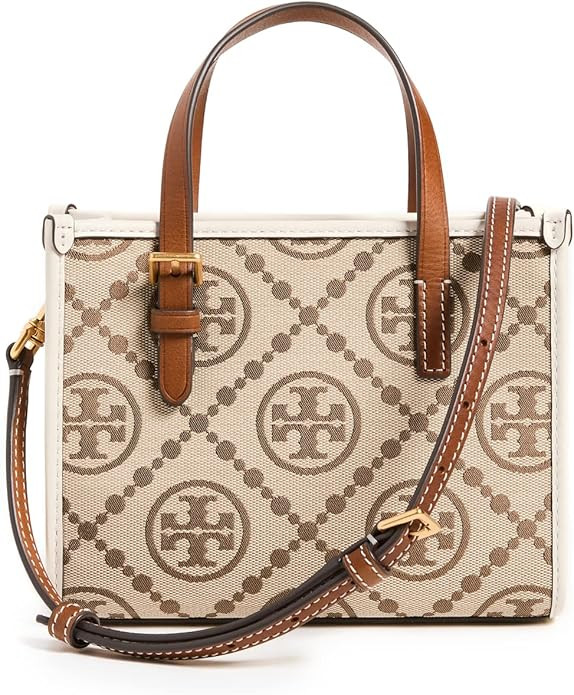 Tory Burch Women's Mini T Monogram Jacquard Tote | Amazon (US)