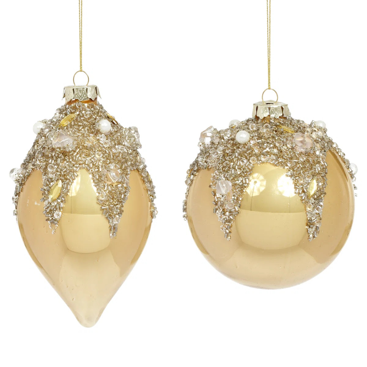 Mark RobertsElegant Fancy Ornaments - 4-6 Inches Set Of 12 (Set of 12) | Perigold