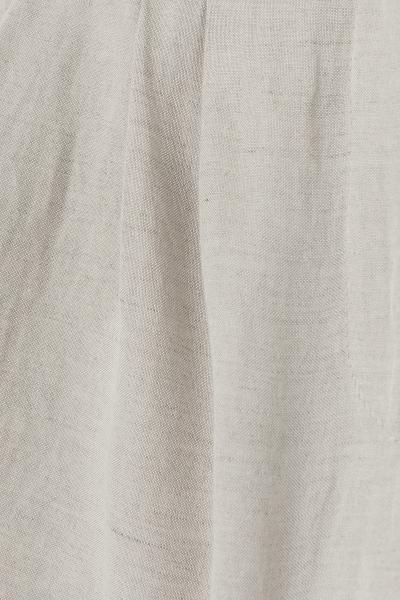 Linen-blend shorts - Light beige - Ladies | H&M GB | H&M (UK, MY, IN, SG, PH, TW, HK)