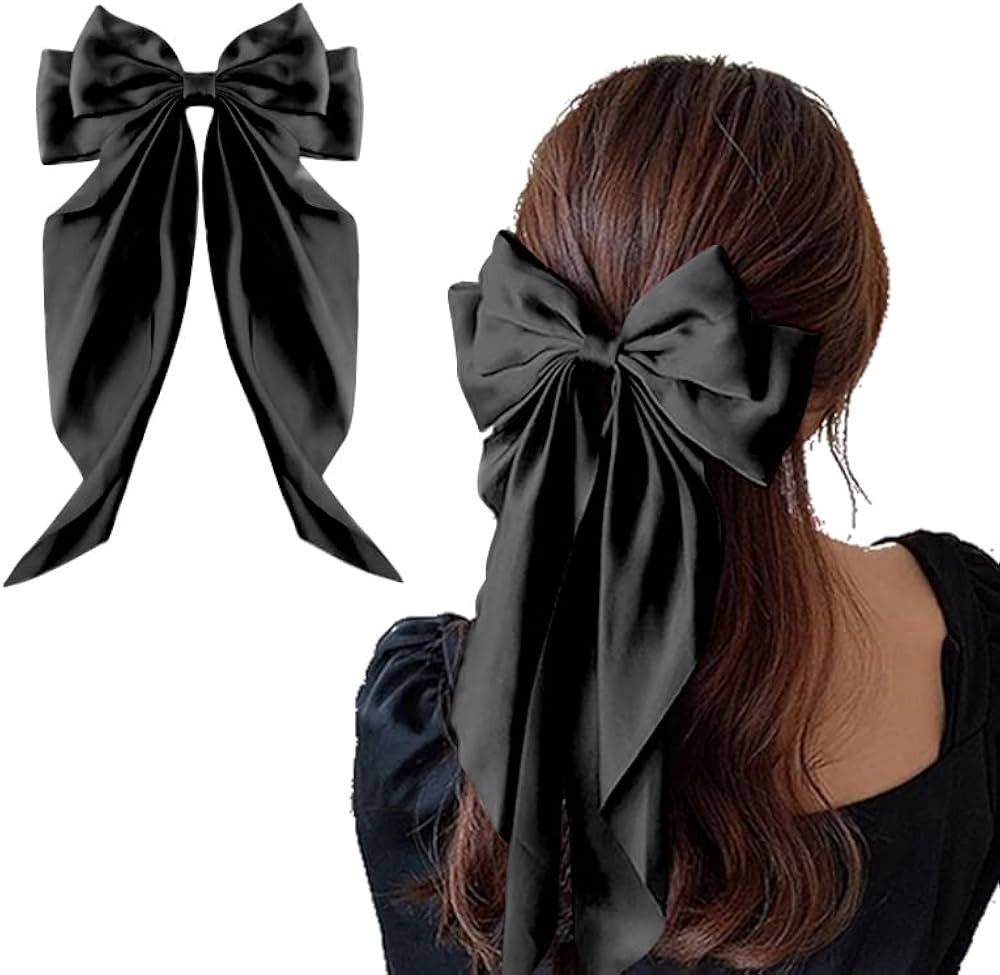 Kefley Bow French Barrettes Hair Clips for Thick Thin Hair Grosgrain Bowknot Hair Clips Slides fo... | Amazon (CA)