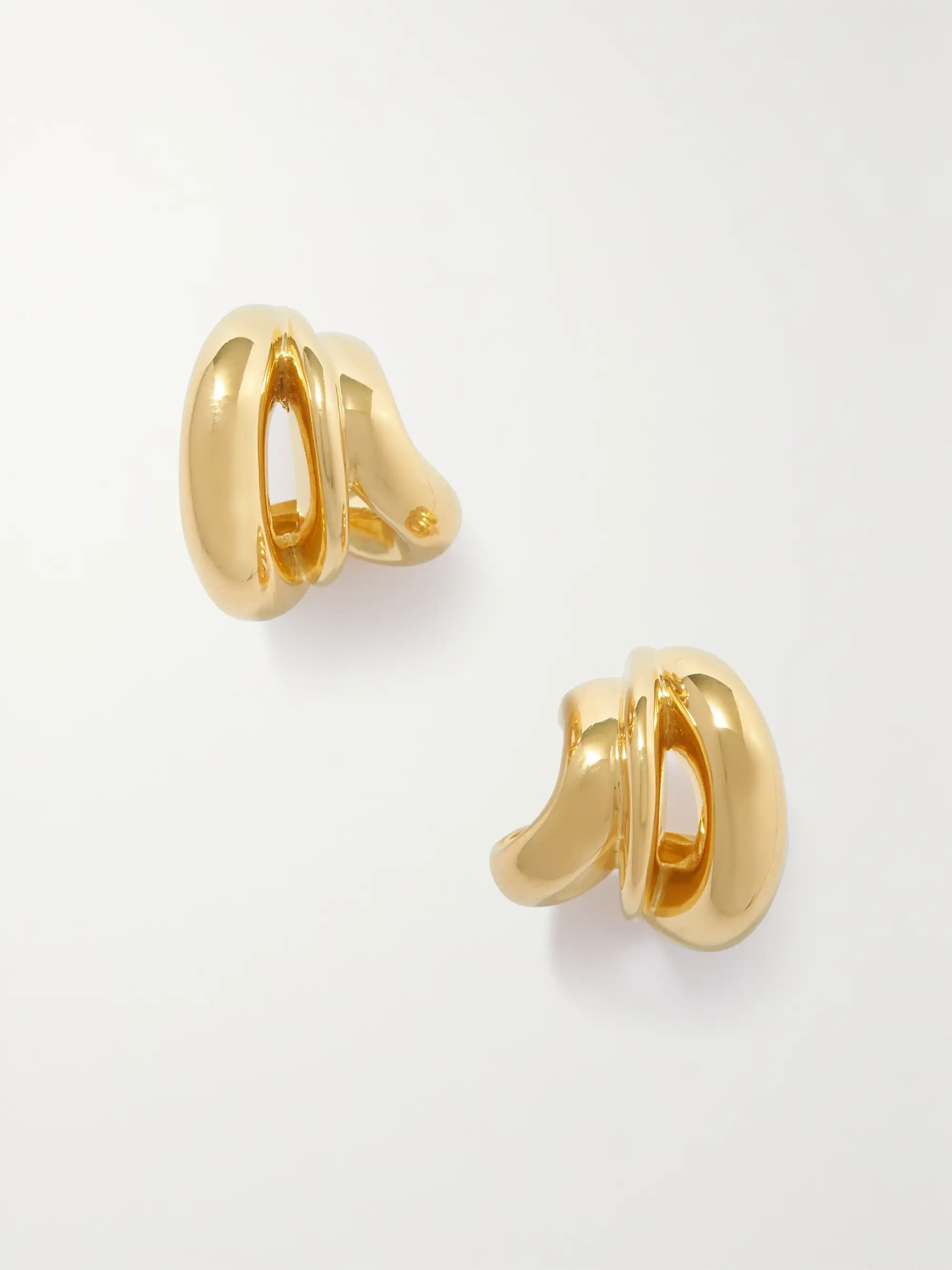 Dollop recycled gold vermeil hoop earrings | NET-A-PORTER (UK & EU)