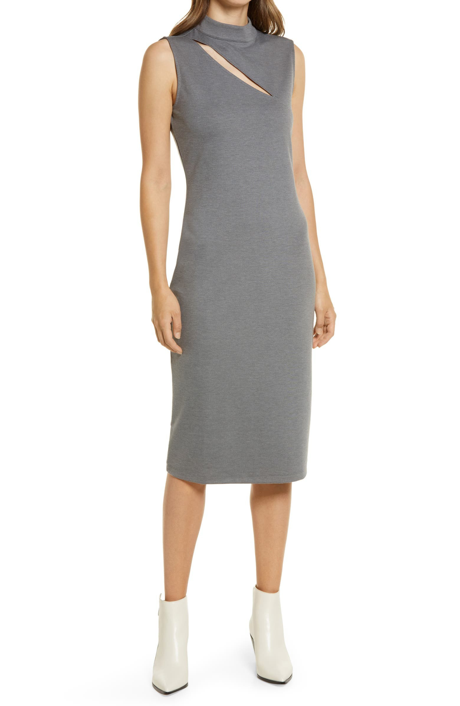 Sleeveless Cutout Ponte Dress | Nordstrom