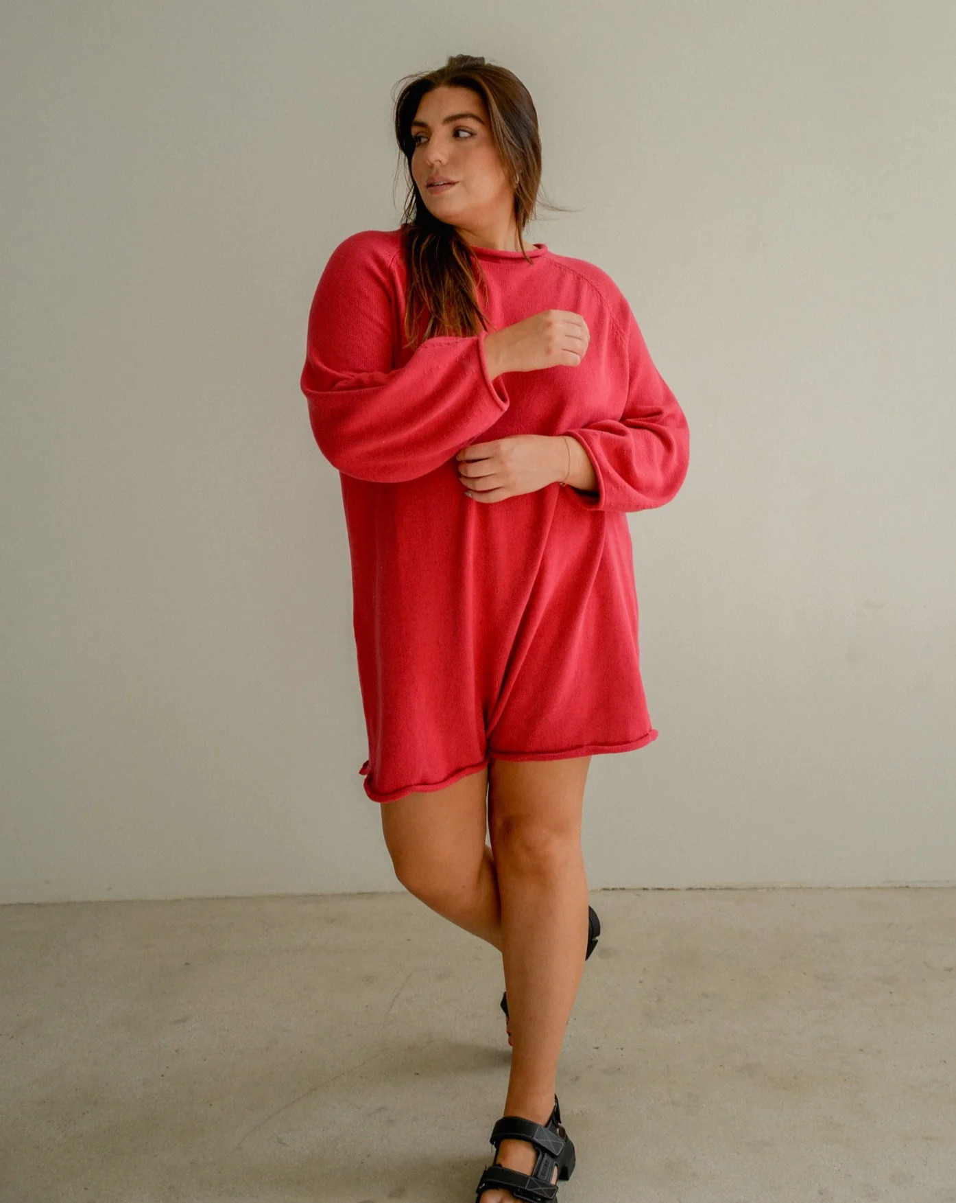 The Jeanie Romper - Raspberry | Sonderhaus