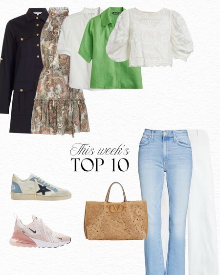 This week’s top 10 best sellers! Featuring some of my favorite pants for spring: these light wash Mother Hustler jeans and this pair of linen blend J.Crew pants. As well as some great spring blouses

#LTKSeasonal #LTKsalealert #LTKover40