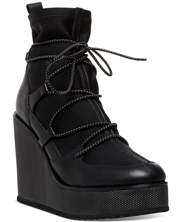 Steve Madden Women's Atomic Platform Wedge Hiker Booties & Reviews - Booties - Shoes - Macy's | Macys (US)