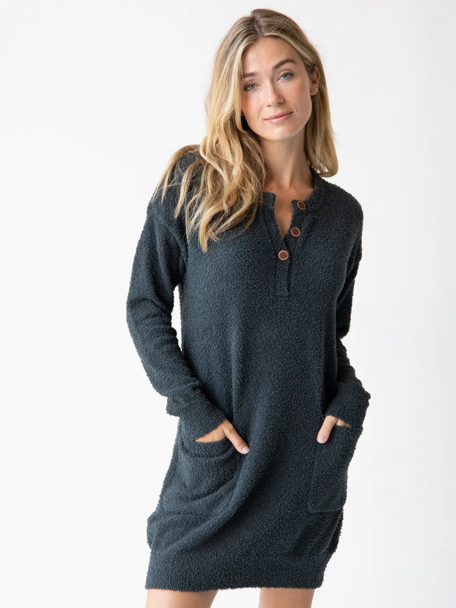 Cozy Up Dress - Charcoal | Natural Life